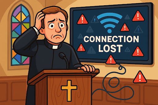 A Guide to Smarter Church IT Support and Budget-Friendly Church Technology 1 July 25 Blog Image 2 Dont Let Your Wi Fi Steal Your Worship